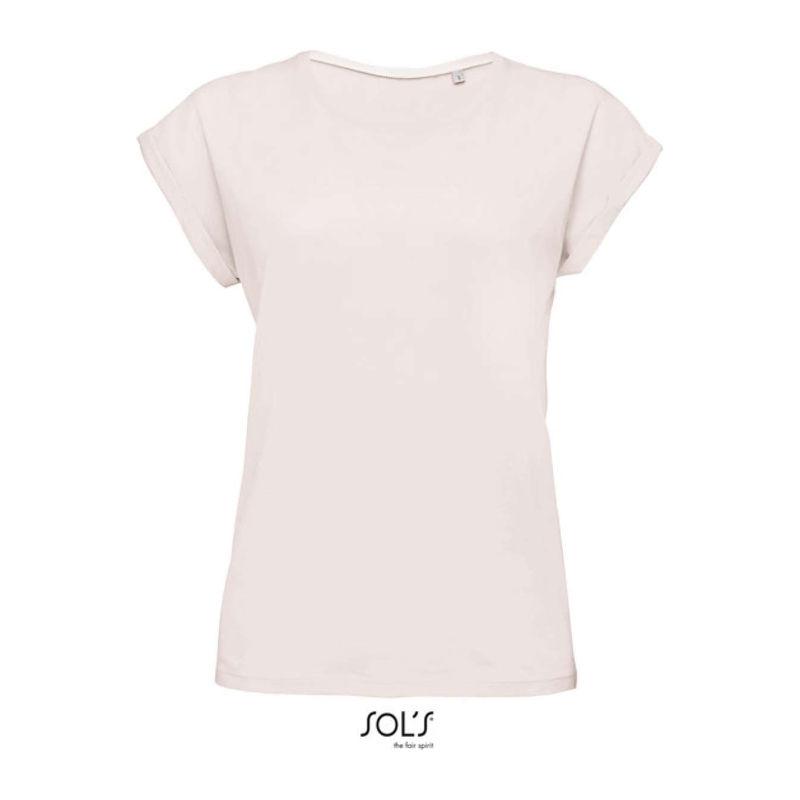 Tricou cu guler rotund pentru femei Sol's Melba Negru M