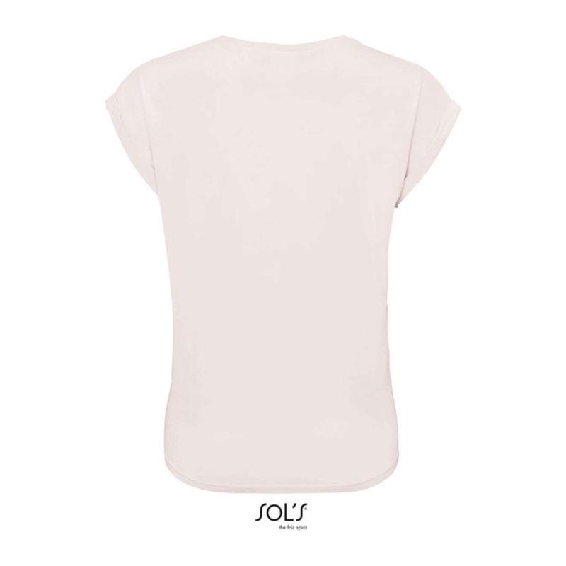 Tricou cu guler rotund pentru femei Sol's Melba Negru M