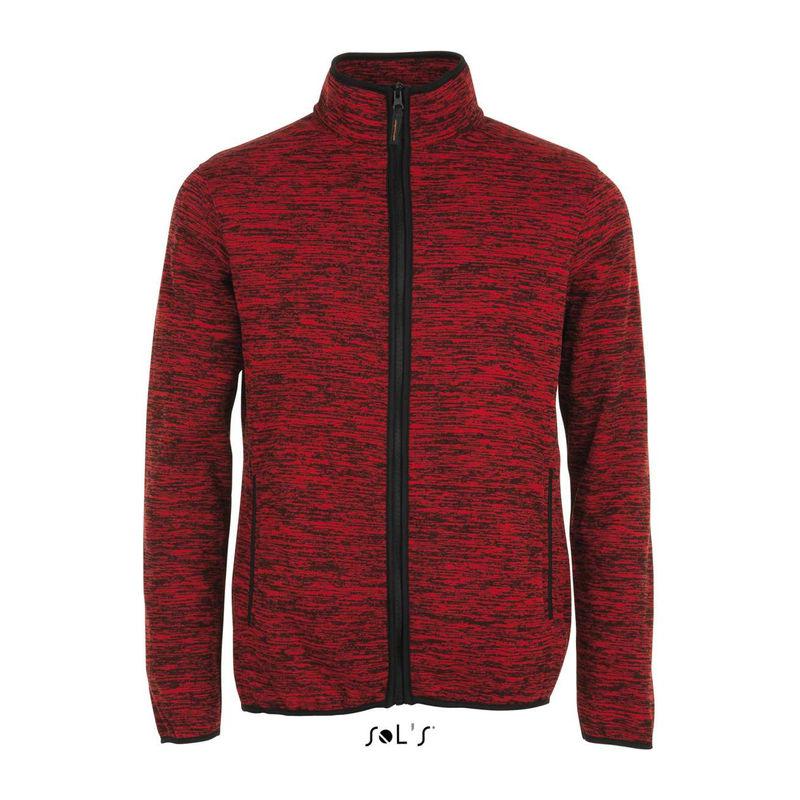 Geacă fleece tricotat Sol's Turbo Rosu XS