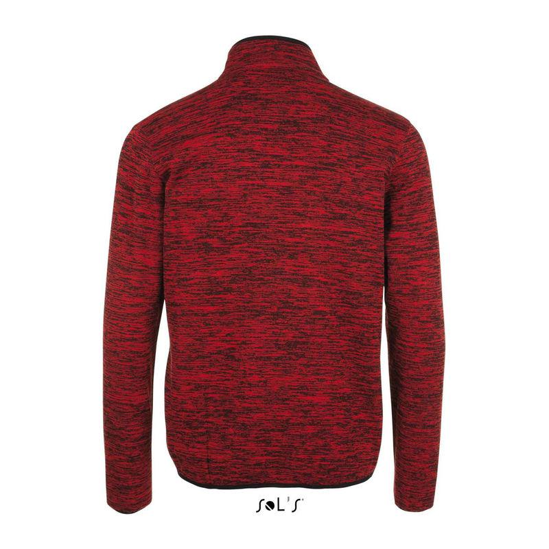 Geacă fleece tricotat Sol's Turbo Rosu S