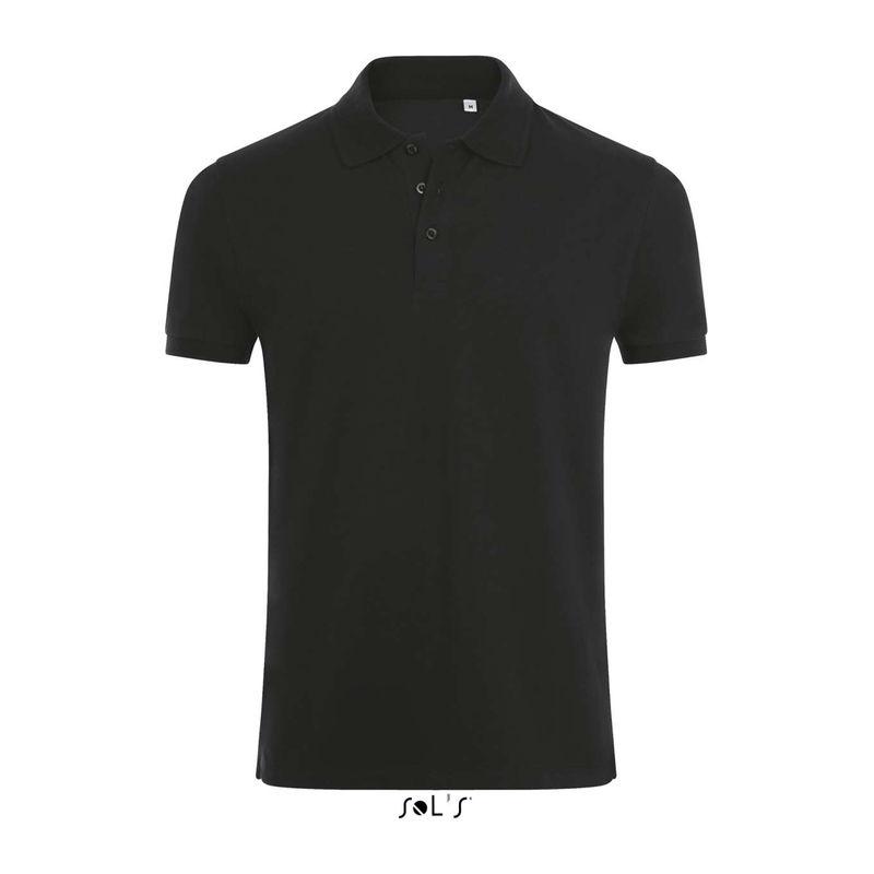 Tricou polo pentru bărbați Sol's Phoenix Negru