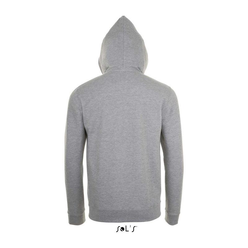 Hanorac cu fermoar unisex Sol's Stone Grey Melange L