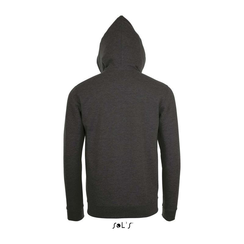 Hanorac cu fermoar unisex Sol's Stone Charcoal Melange XL