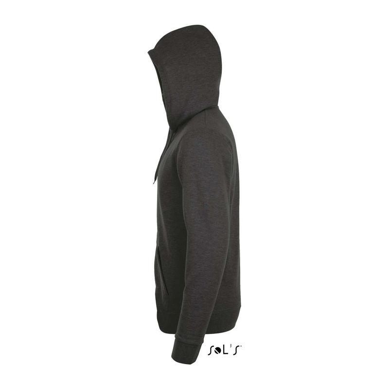 Hanorac cu fermoar unisex Sol's Stone Charcoal Melange XL