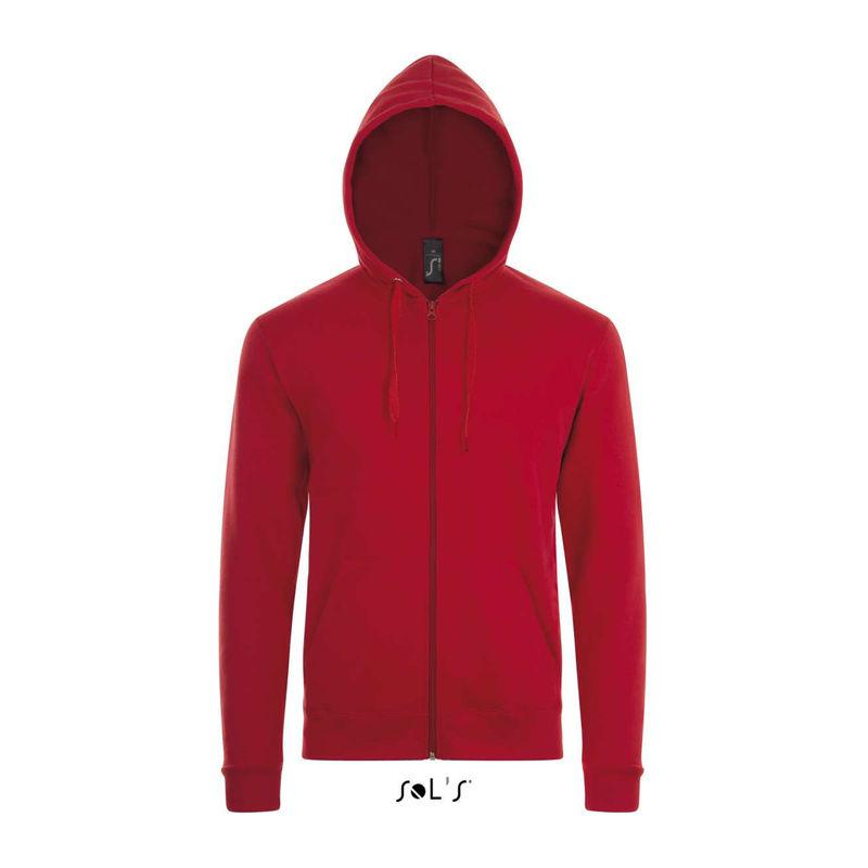 Hanorac cu fermoar unisex Sol's Stone Rosu