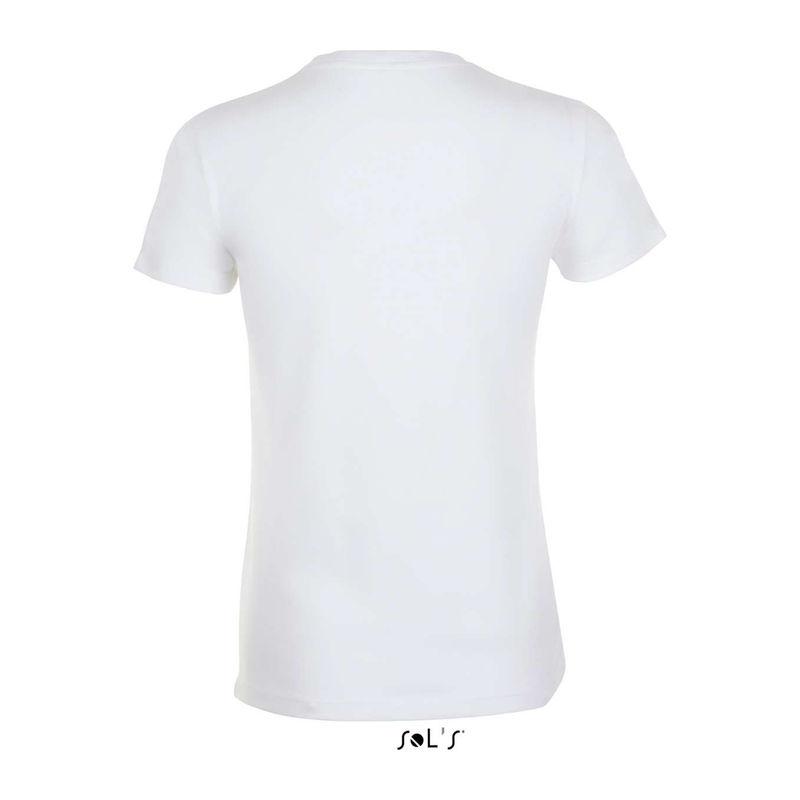 Tricou cu guler rotund, pentru femei, Sol's Regent Alb S