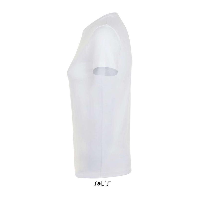 Tricou cu guler rotund, pentru femei, Sol's Regent Alb S