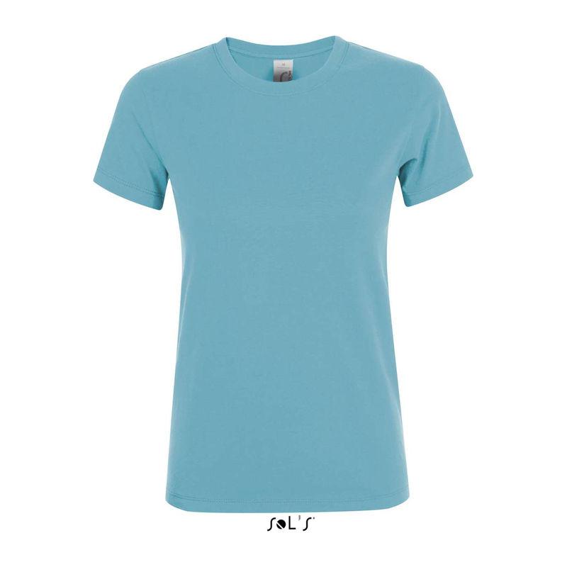 Tricou cu guler rotund, pentru femei, Sol's Regent Albastru XL
