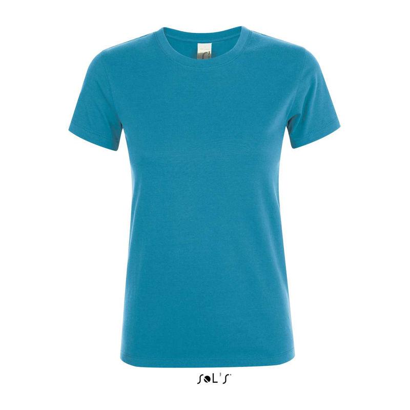 Tricou cu guler rotund, pentru femei, Sol's Regent Albastru XL