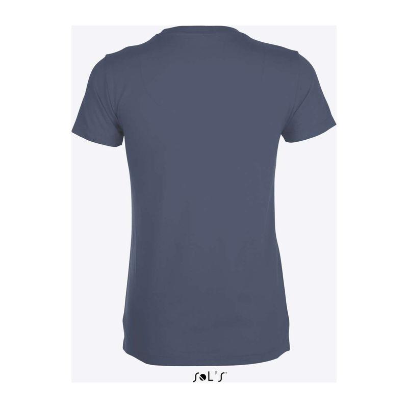 Tricou cu guler rotund, pentru femei, Sol's Regent Albastru M