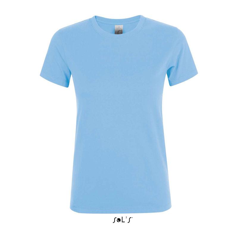 Tricou cu guler rotund, pentru femei, Sol's Regent Albastru XL