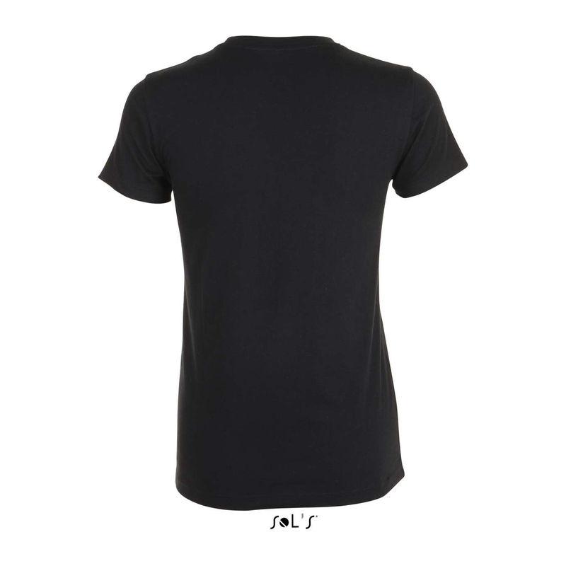 Tricou cu guler rotund, pentru femei, Sol's Regent Negru L