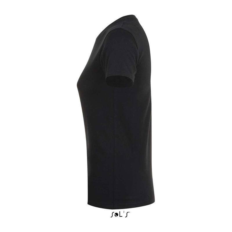 Tricou cu guler rotund, pentru femei, Sol's Regent Negru L