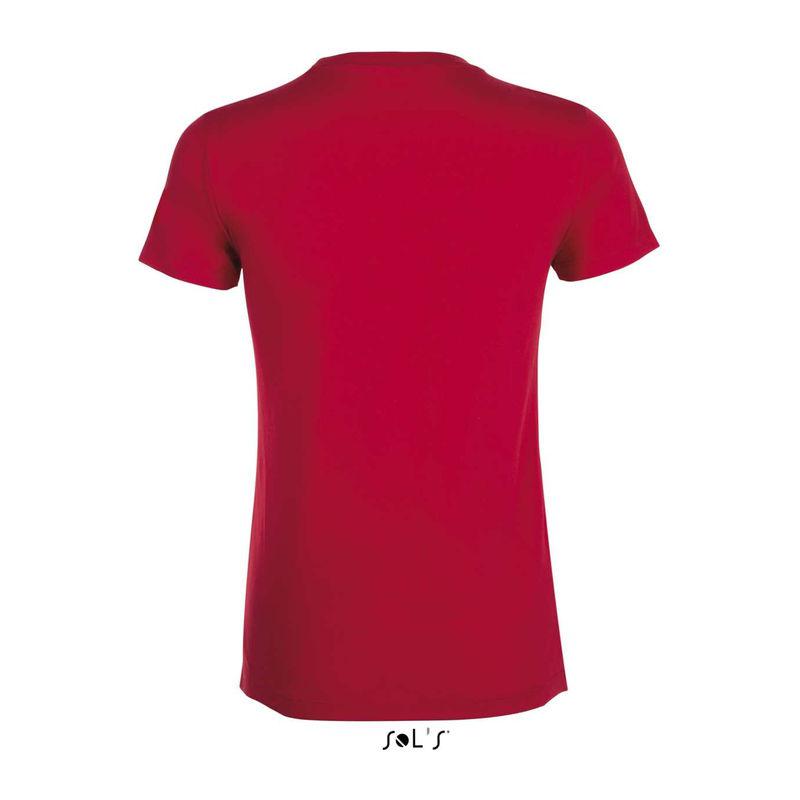 Tricou cu guler rotund, pentru femei, Sol's Regent Rosu L