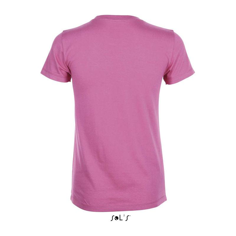 Tricou cu guler rotund, pentru femei, Sol's Regent Roz L