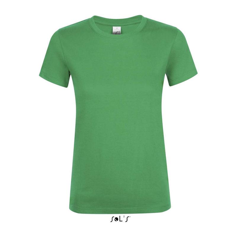Tricou cu guler rotund, pentru femei, Sol's Regent Verde S