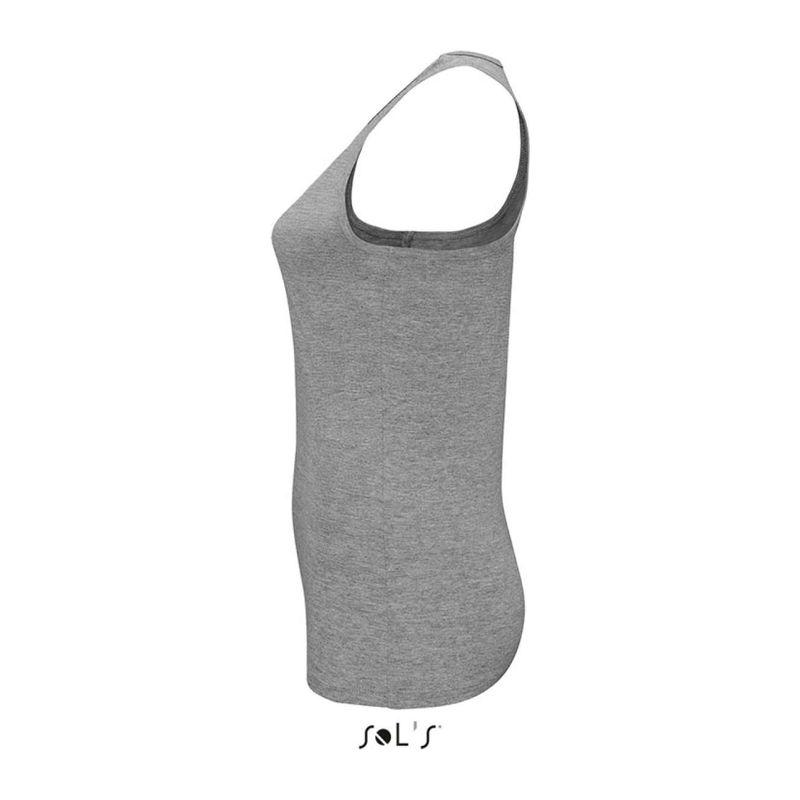 Maiou sport pentru femei Sol's Justin Grey Melange XXL