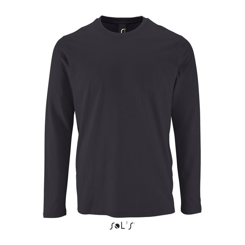 Tricou cu mânecă lungă pentru bărbați Sol's Imperial  Gri