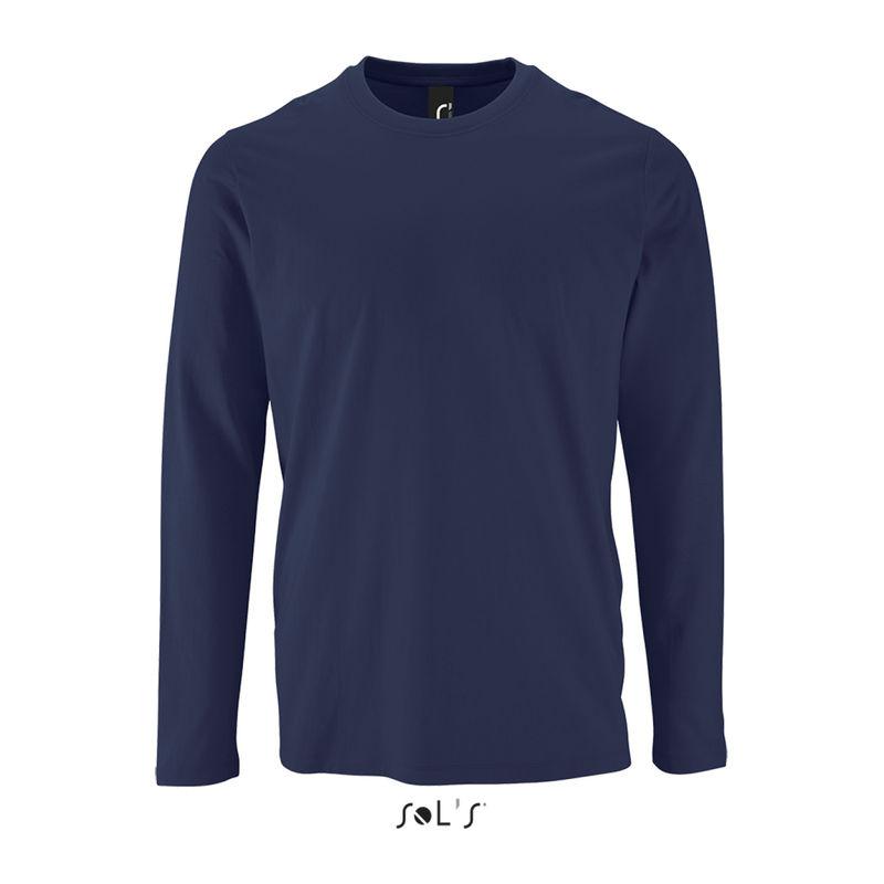Tricou cu mânecă lungă pentru bărbați Sol's Imperial  Orion Navy Blue