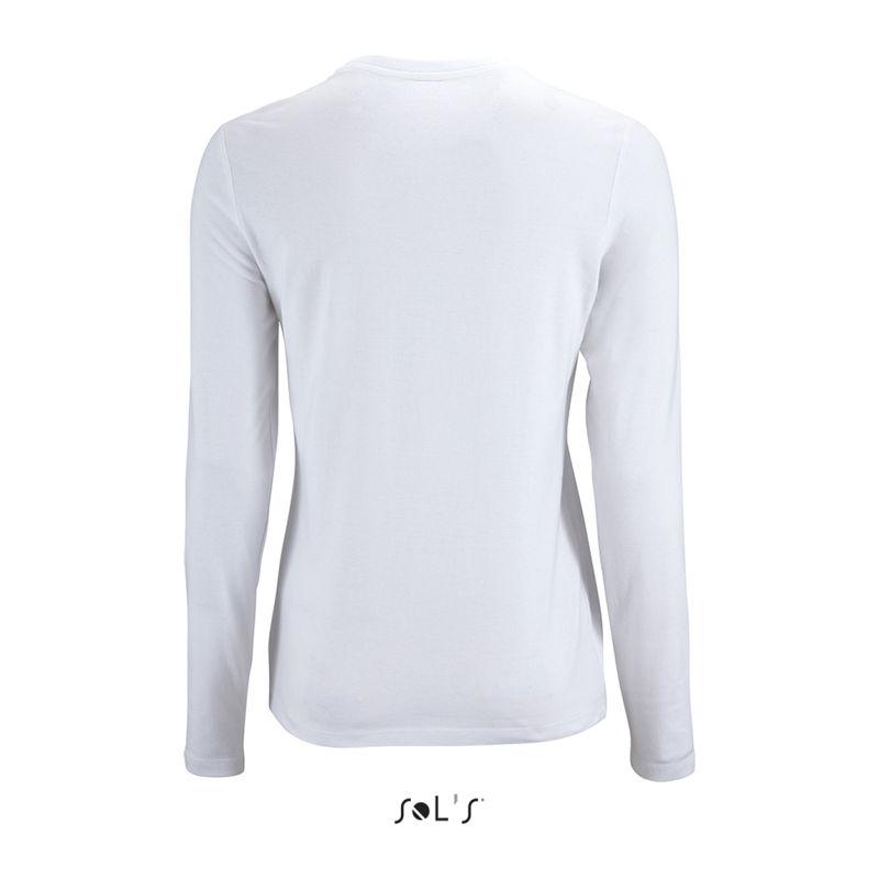 Tricou cu mânecă lungă pentru femei Sol's Imperial  Alb XL