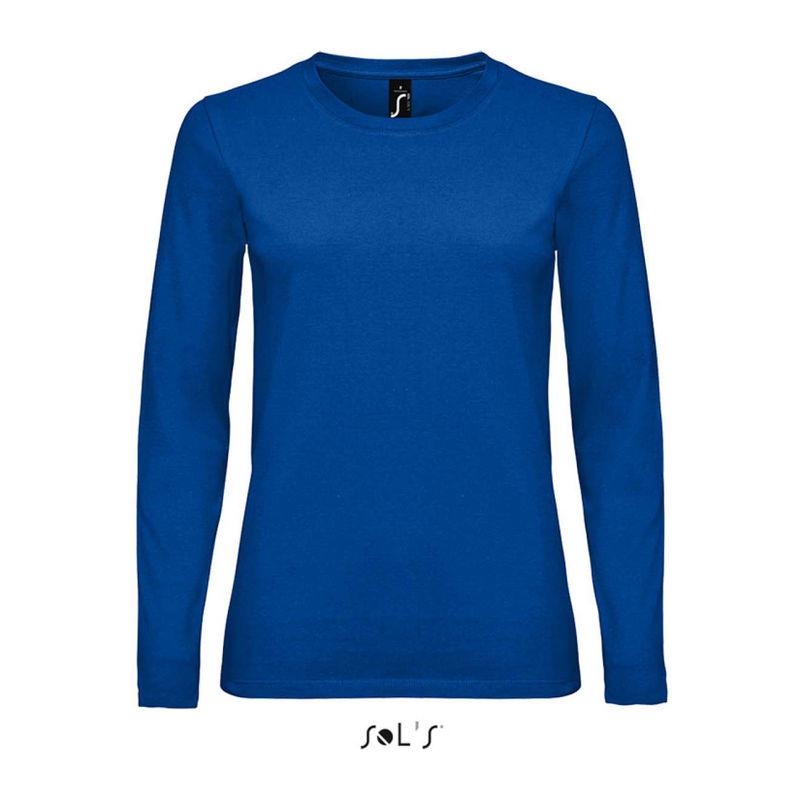 Tricou cu mânecă lungă pentru femei Sol's Imperial  Albastru XL