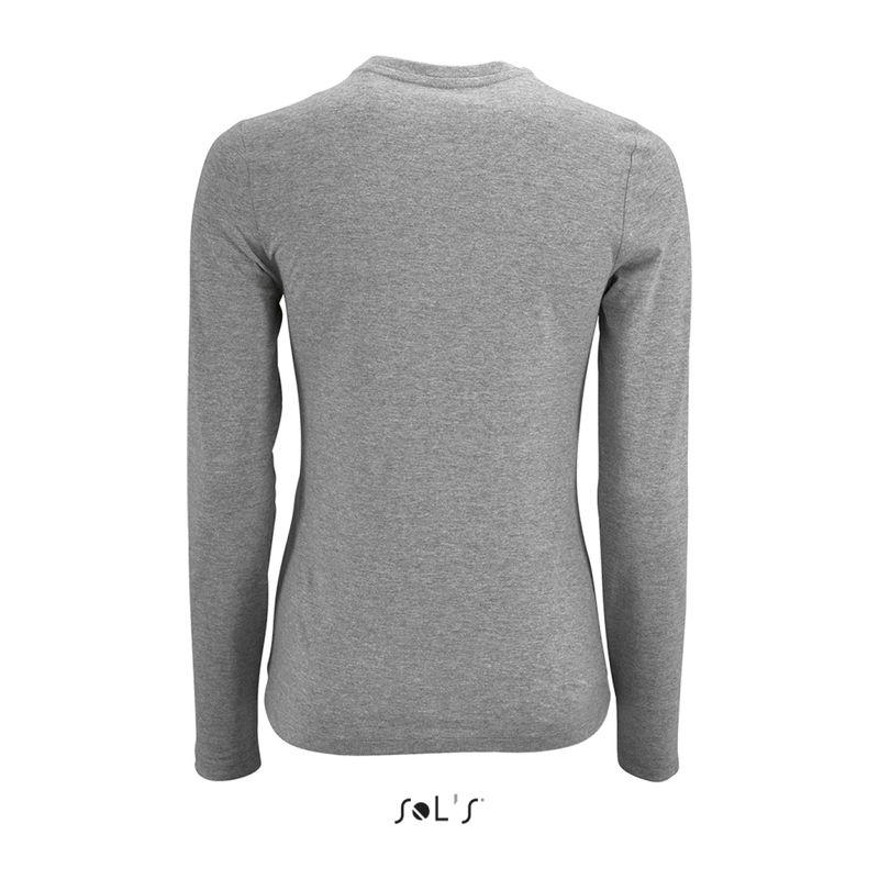Tricou cu mânecă lungă pentru femei Sol's Imperial  Grey Melange L