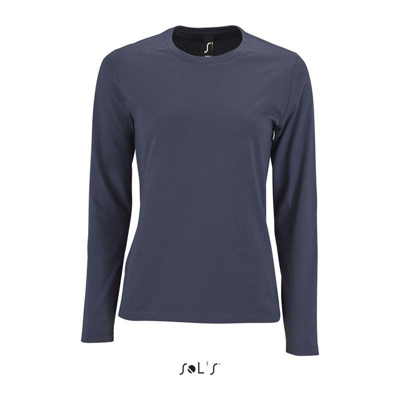 Tricou cu mânecă lungă pentru femei Sol's Imperial  Gri XL