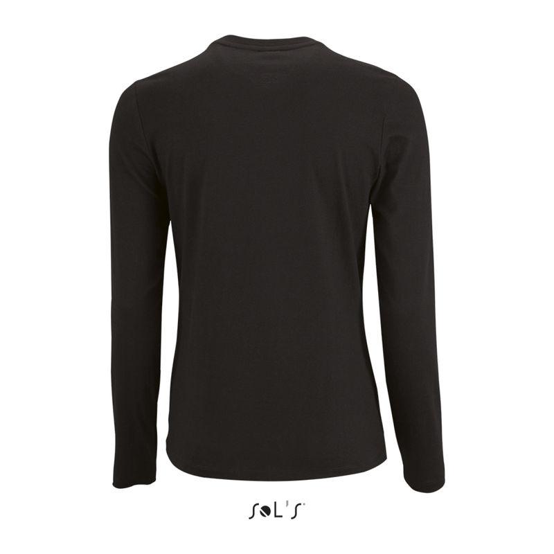 Tricou cu mânecă lungă pentru femei Sol's Imperial  Negru L