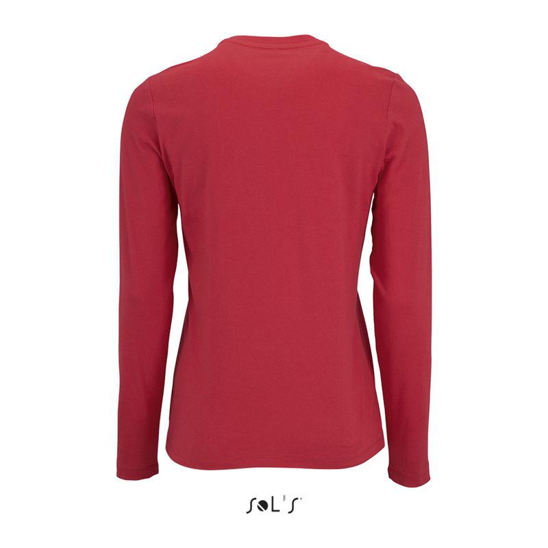 Tricou cu mânecă lungă pentru femei Sol's Imperial  Rosu L