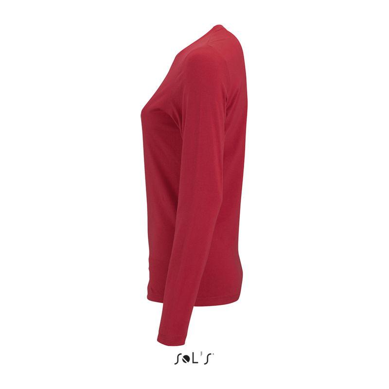 Tricou cu mânecă lungă pentru femei Sol's Imperial  Rosu L