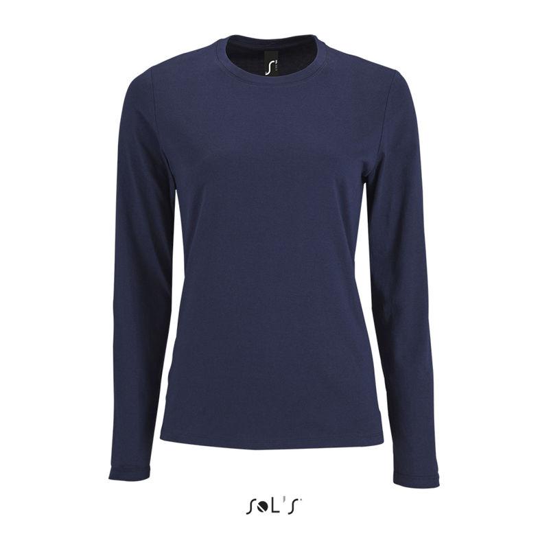 Tricou cu mânecă lungă pentru femei Sol's Imperial  Orion Navy Blue
