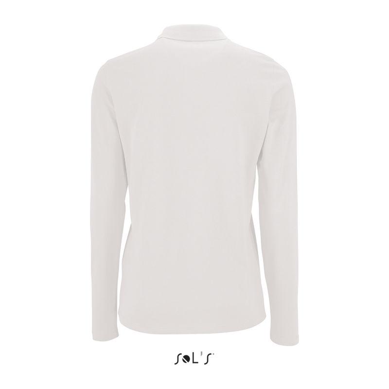 Tricou polo cu mânencă lungă pentru femei Sol's Perfect  Alb S