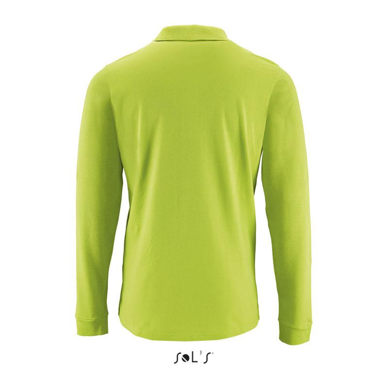 Tricou polo cu mânencă lungă pentru bărbați Sol's Perfect  Verde L