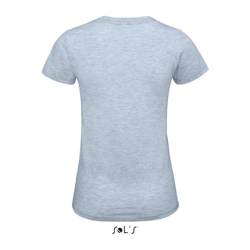 Tricou cu guler rotund pentru femei Sol's Regent Fit Negru M