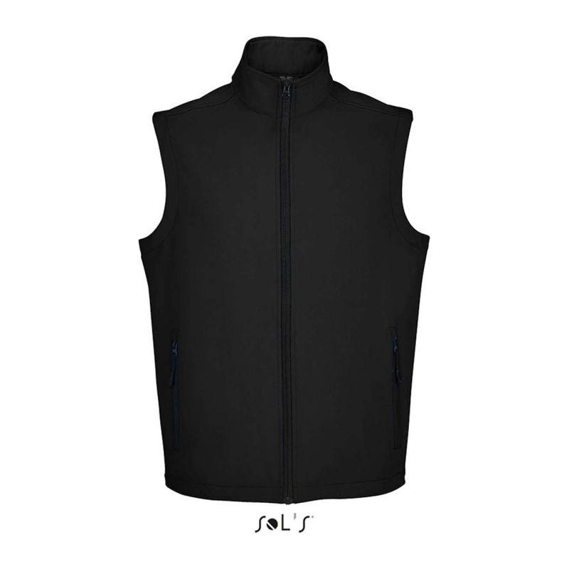 Vestă softshell pentru bărbați Sol's Race  Negru