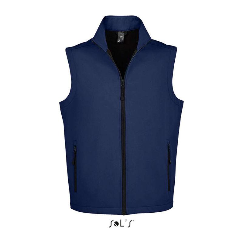 Vestă softshell pentru bărbați Sol's Race  Orion Navy Blue L