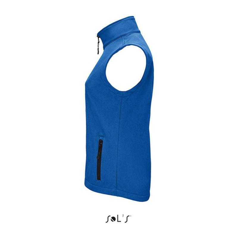 Vestă softshell pentru femei Sol's Race  Albastru L