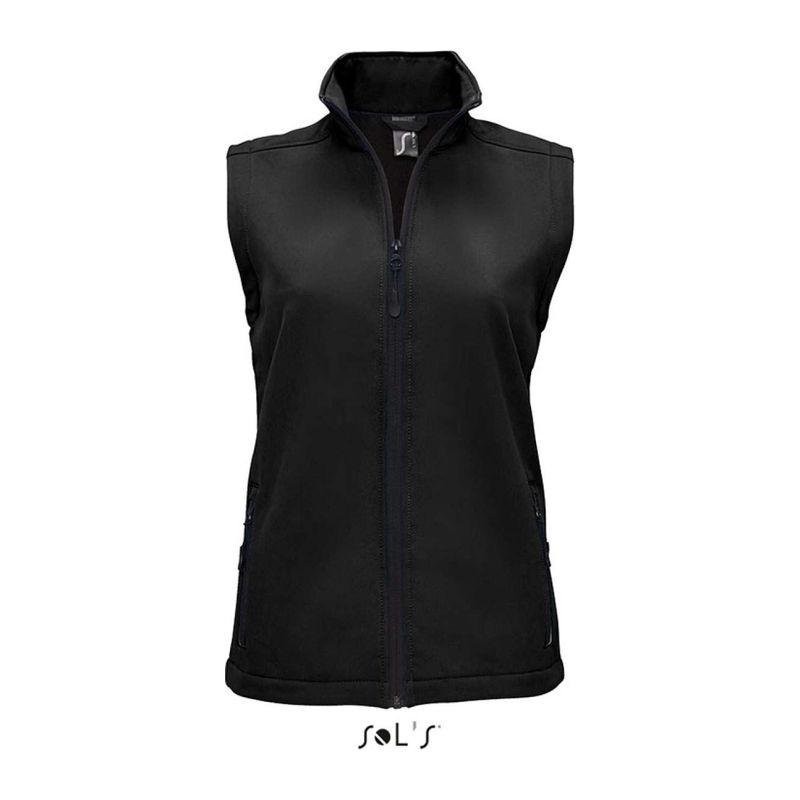 Vestă softshell pentru femei Sol's Race  Negru XL