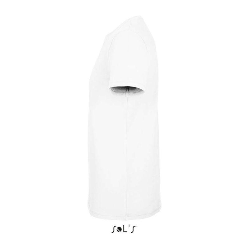 Tricou cu guler rotund pentru bărbați Sol's Millenium Alb 3XL