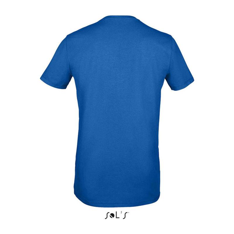 Tricou cu guler rotund pentru bărbați Sol's Millenium Albastru S