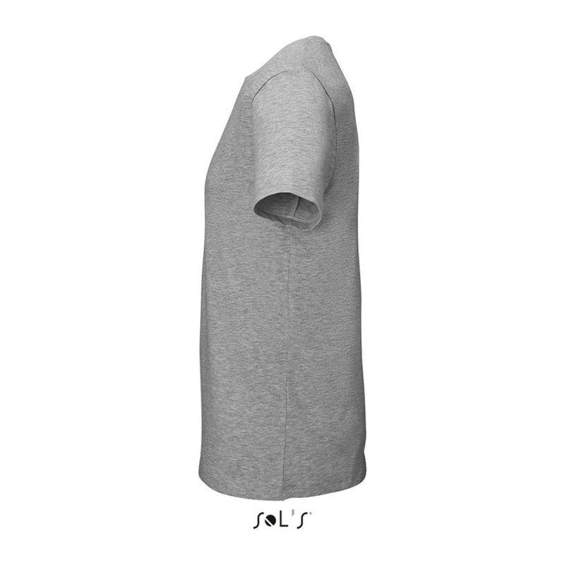 Tricou cu guler rotund pentru bărbați Sol's Millenium Grey Melange 3XL