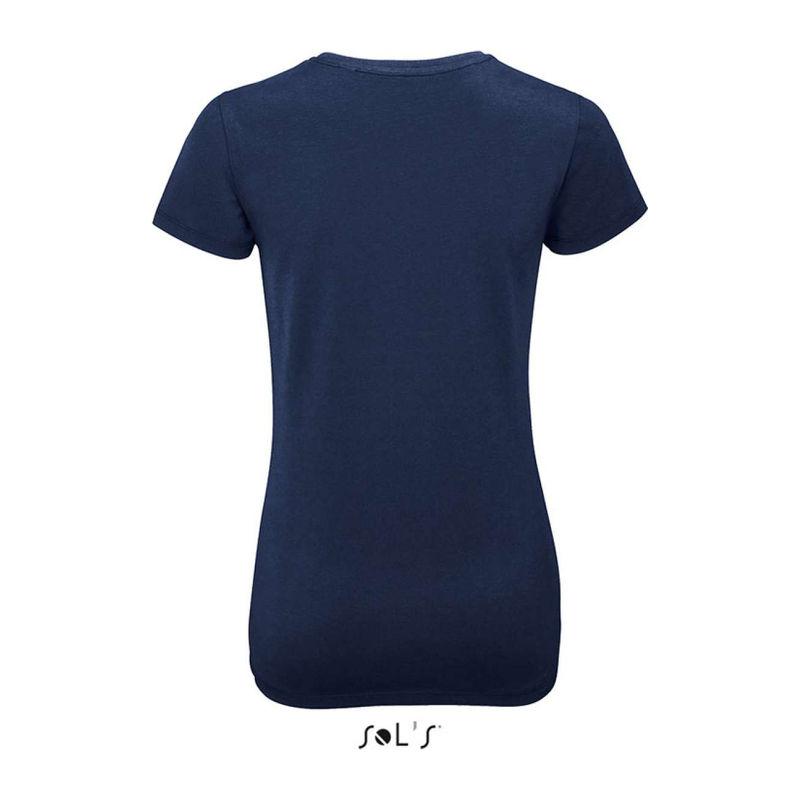Tricou cu guler rotund pentru femei Sol's Millenium Orion Navy Blue L