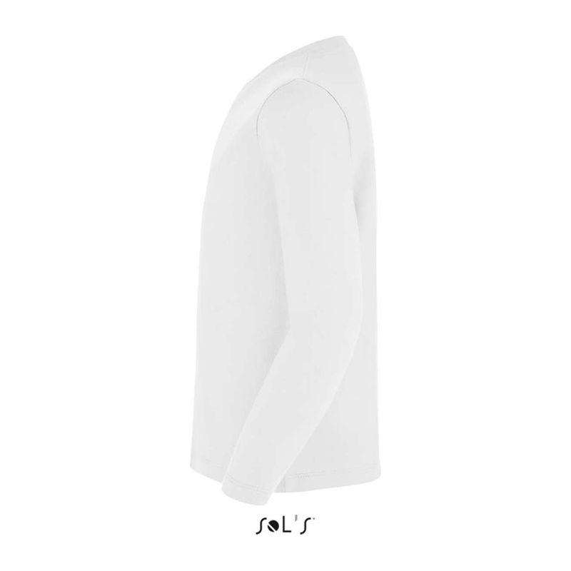 Tricou cu mânecă lungă pentru copii Sol's Imperial  Alb
