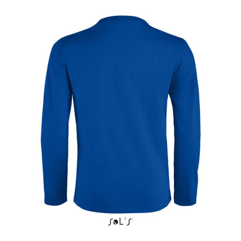 Tricou cu mânecă lungă pentru copii Sol's Imperial  Albastru
