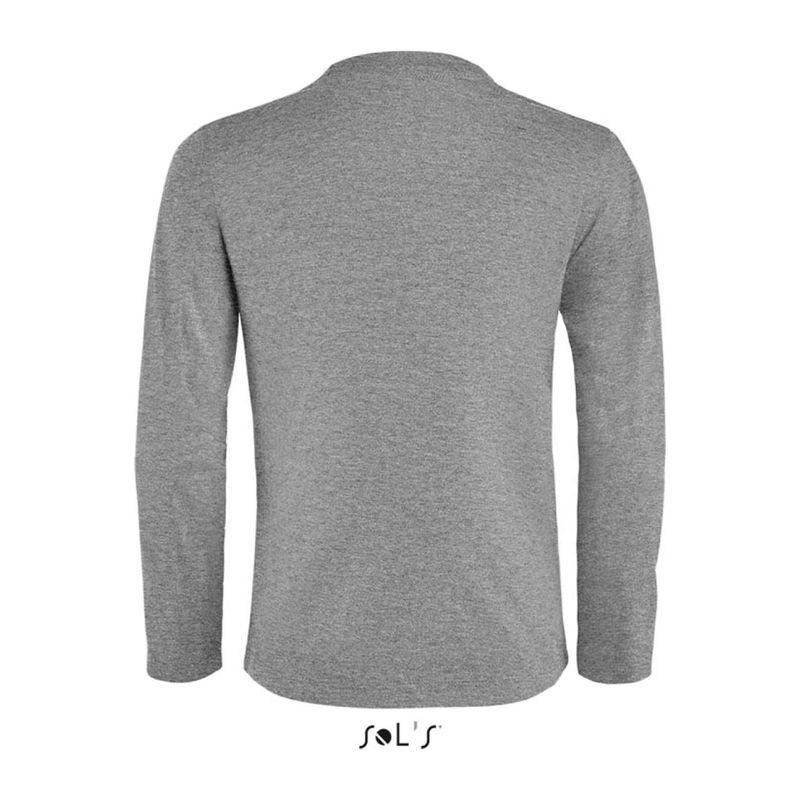 Tricou cu mânecă lungă pentru copii Sol's Imperial  Grey Melange