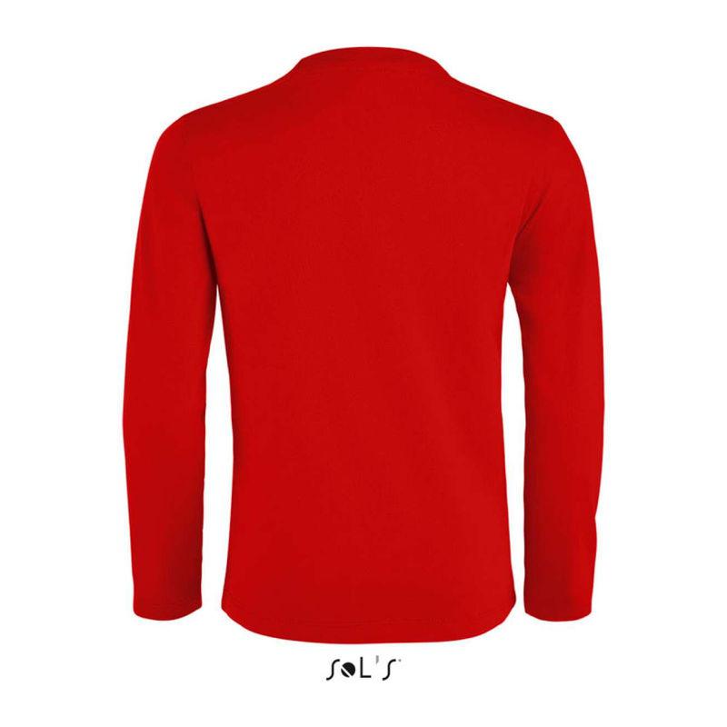 Tricou cu mânecă lungă pentru copii Sol's Imperial  Rosu