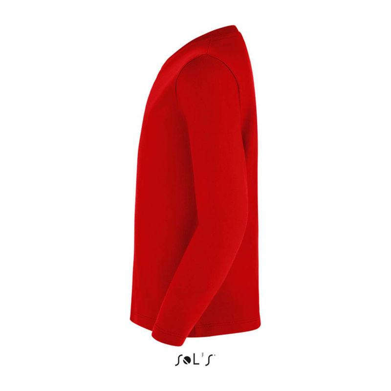 Tricou cu mânecă lungă pentru copii Sol's Imperial  Rosu