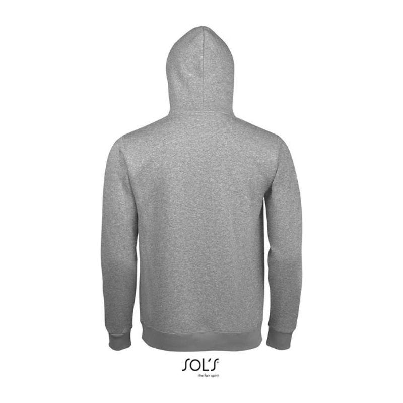Hanorac cu glugă unisex Sol's Spencer Grey Melange M