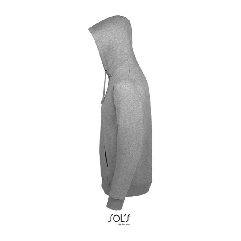 Hanorac cu glugă unisex Sol's Spencer Grey Melange M
