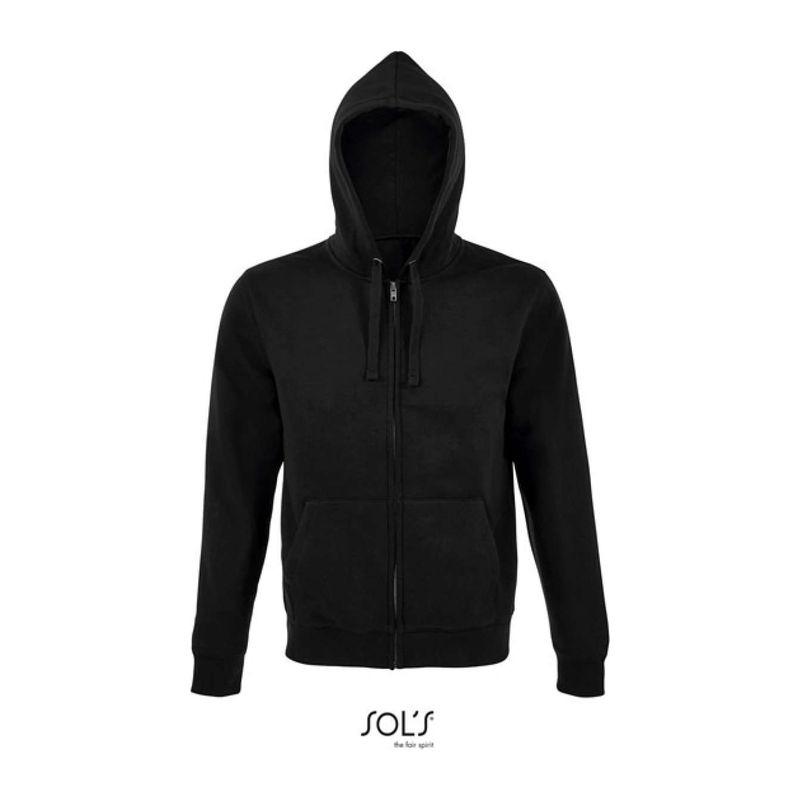 Hanorac cu fermoar pentru bărbați Sol's Spike Negru